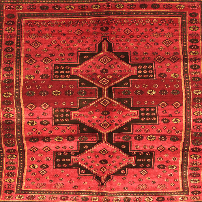 Serging Thickness of Persian Orange Traditional Rug, tr319org