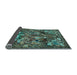 Sideview of Animal Light Blue Traditional Rug, tr31lblu