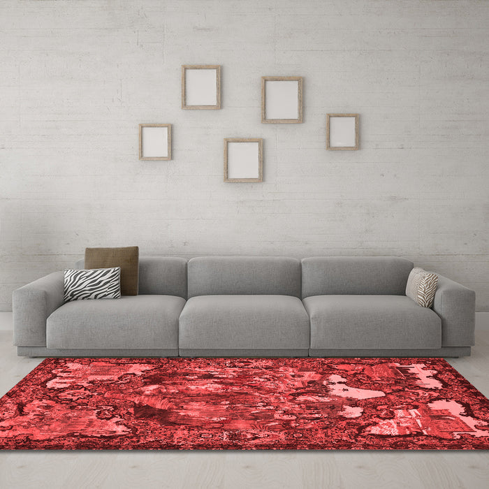 Traditional Red Washable Rugs