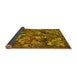 Sideview of Animal Yellow Traditional Rug, tr31yw