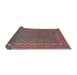 Sideview of Traditional Brown Red Persian Rug, tr3200
