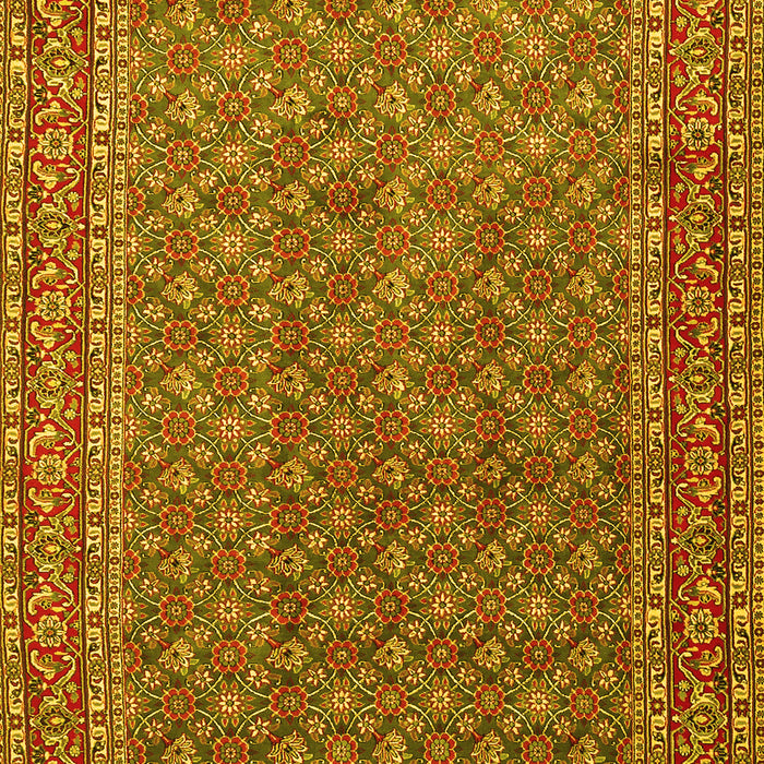 Machine Washable Persian Yellow Traditional Rug, wshtr3200yw