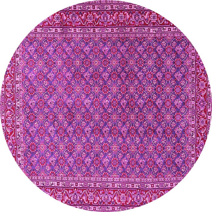 Round Persian Pink Traditional Rug, tr3200pnk