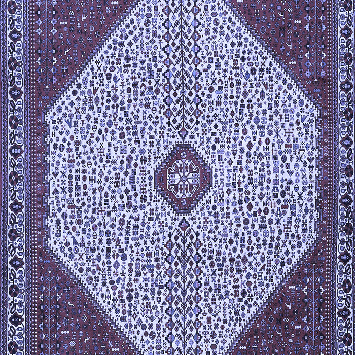 Machine Washable Persian Blue Traditional Rug, wshtr3201blu