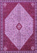 Machine Washable Persian Purple Traditional Area Rugs, wshtr3201pur