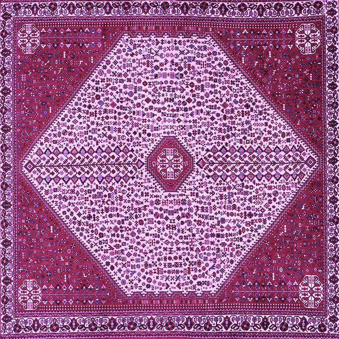 Square Persian Purple Traditional Rug, tr3201pur