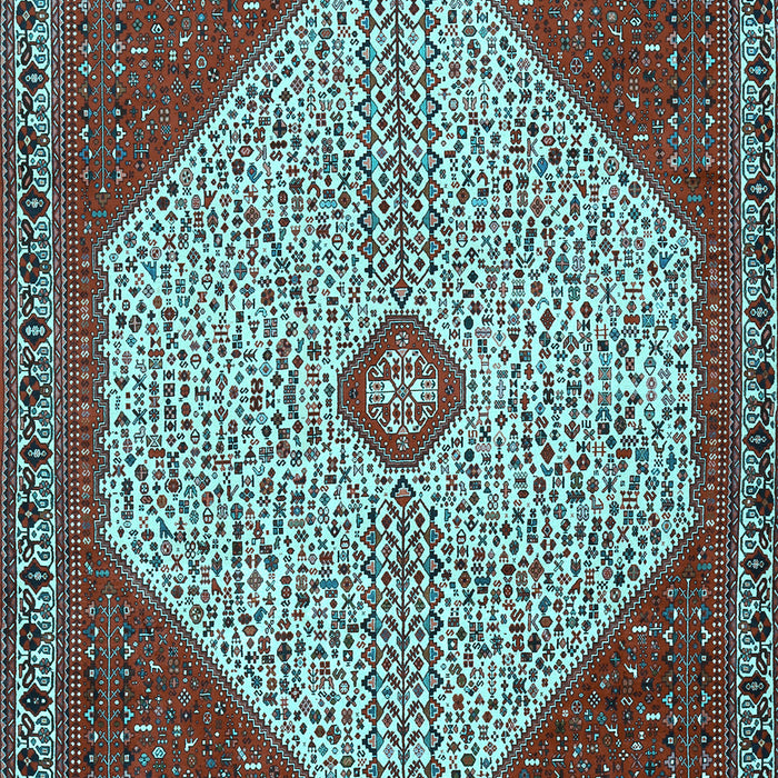 Machine Washable Persian Light Blue Traditional Rug, wshtr3201lblu