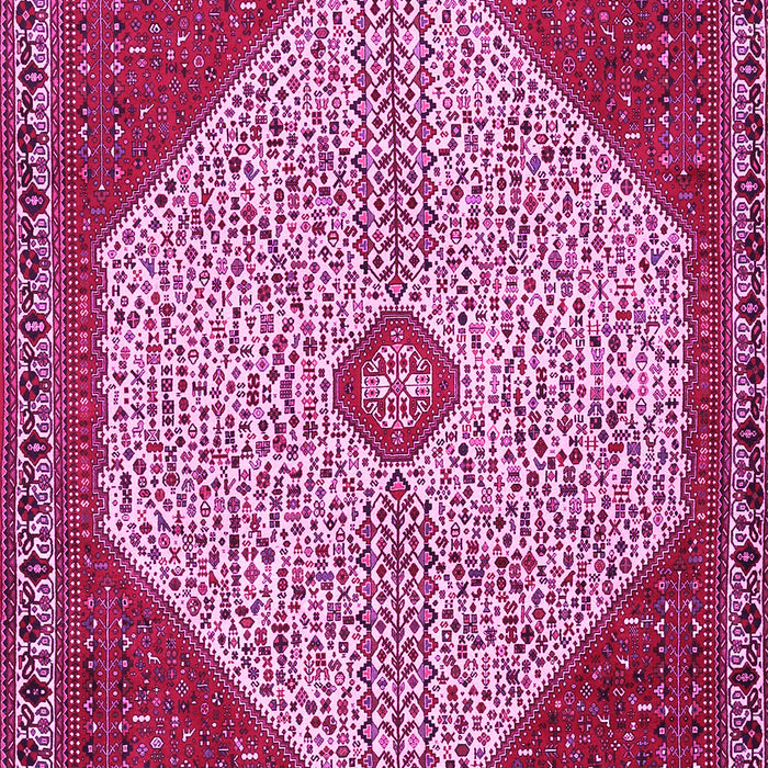 Machine Washable Persian Pink Traditional Rug, wshtr3201pnk