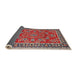Sideview of Traditional Camel Brown Persian Rug, tr3202