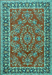 Persian Turquoise Traditional Rug, tr3202turq