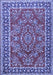 Machine Washable Persian Blue Traditional Rug, wshtr3202blu