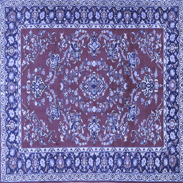 Square Persian Blue Traditional Rug, tr3202blu