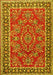 Machine Washable Persian Yellow Traditional Rug, wshtr3202yw