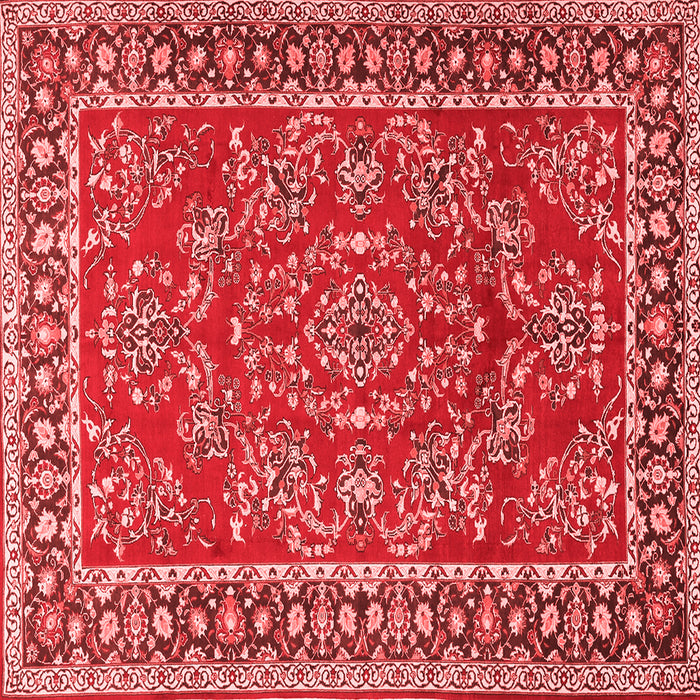Machine Washable Persian Red Traditional Rug, wshtr3202red
