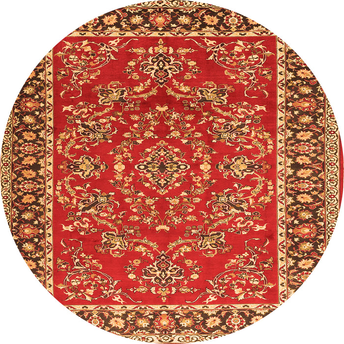 Square Persian Orange Traditional Rug, tr3202org