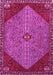 Machine Washable Persian Pink Traditional Rug, wshtr3203pnk