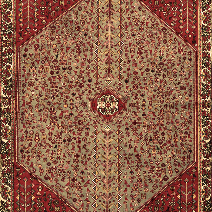 Machine Washable Persian Brown Traditional Rug, wshtr3203brn
