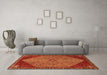 Machine Washable Persian Orange Traditional Area Rugs in a Living Room, wshtr3203org