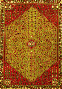 Persian Yellow Traditional Rug, tr3203yw