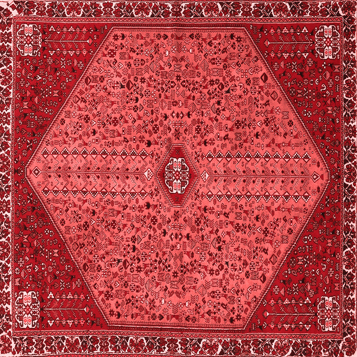 Machine Washable Persian Red Traditional Rug, wshtr3203red