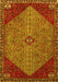 Machine Washable Persian Yellow Traditional Rug, wshtr3203yw