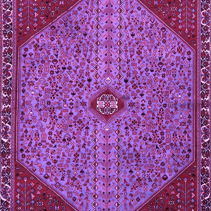 Machine Washable Persian Purple Traditional Area Rugs, wshtr3203pur