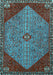 Machine Washable Persian Light Blue Traditional Rug, wshtr3203lblu