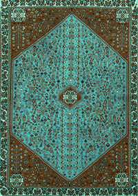 Persian Turquoise Traditional Rug, tr3203turq