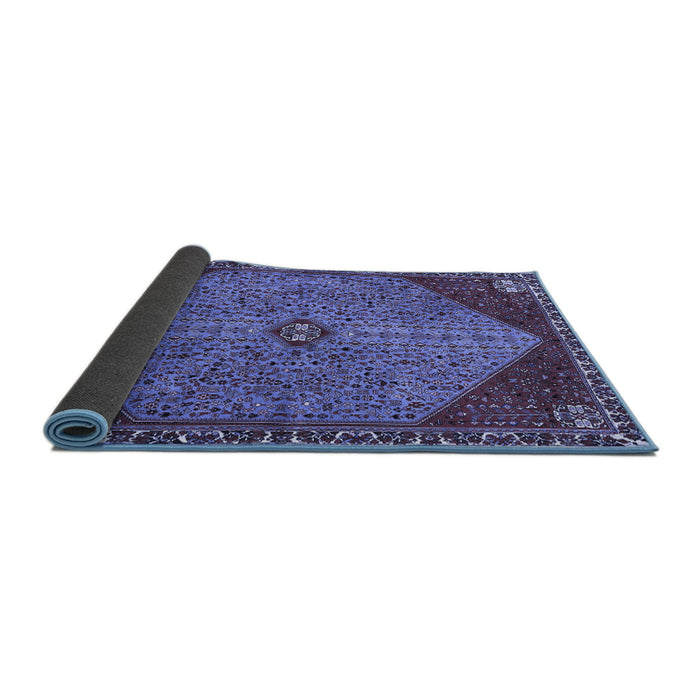 Sideview of Persian Blue Traditional Rug, tr3203blu