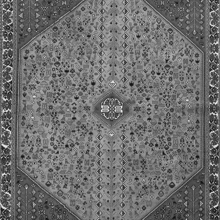 Serging Thickness of Machine Washable Persian Gray Traditional Rug, wshtr3203gry