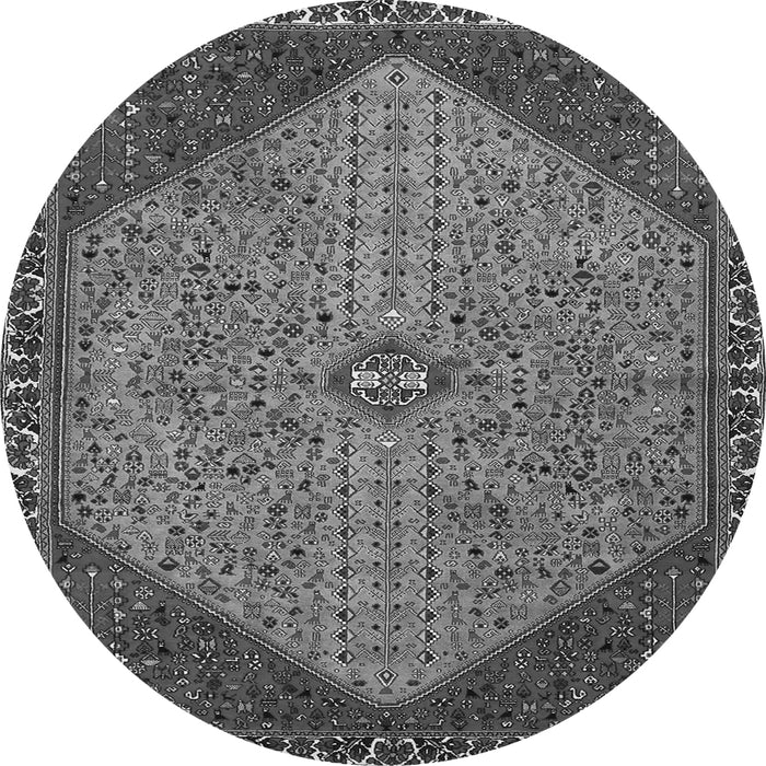 Square Persian Gray Traditional Rug, tr3203gry