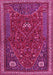 Machine Washable Persian Pink Traditional Rug, wshtr3204pnk