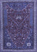 Machine Washable Persian Blue Traditional Rug, wshtr3204blu