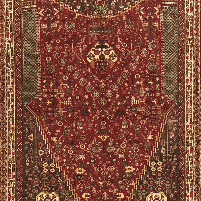 Machine Washable Persian Brown Traditional Rug, wshtr3204brn