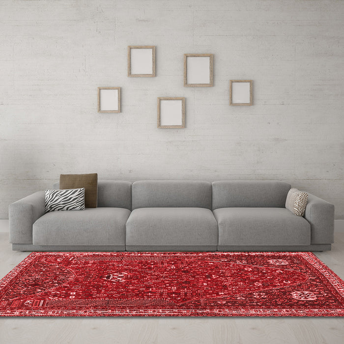 Traditional Red Washable Rugs