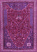 Machine Washable Persian Purple Traditional Area Rugs, wshtr3204pur