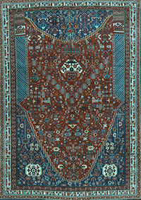 Persian Light Blue Traditional Rug, tr3204lblu