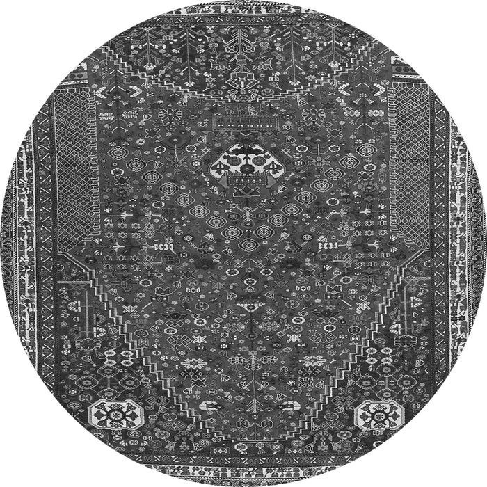 Square Persian Gray Traditional Rug, tr3204gry