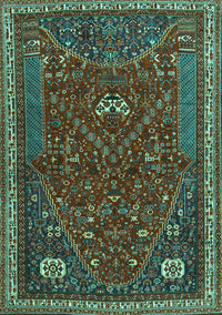 Persian Turquoise Traditional Rug, tr3204turq
