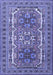 Machine Washable Persian Blue Traditional Rug, wshtr3205blu