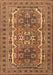 Machine Washable Persian Brown Traditional Rug, wshtr3205brn