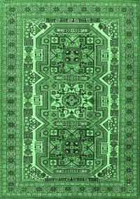 Persian Emerald Green Traditional Rug, tr3205emgrn