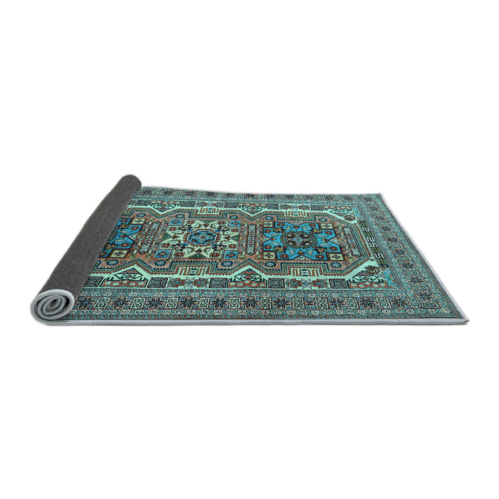 Sideview of Persian Light Blue Traditional Rug, tr3205lblu
