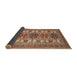 Sideview of Traditional Saffron Red Persian Rug, tr3206