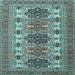 Square Persian Light Blue Traditional Rug, tr3206lblu