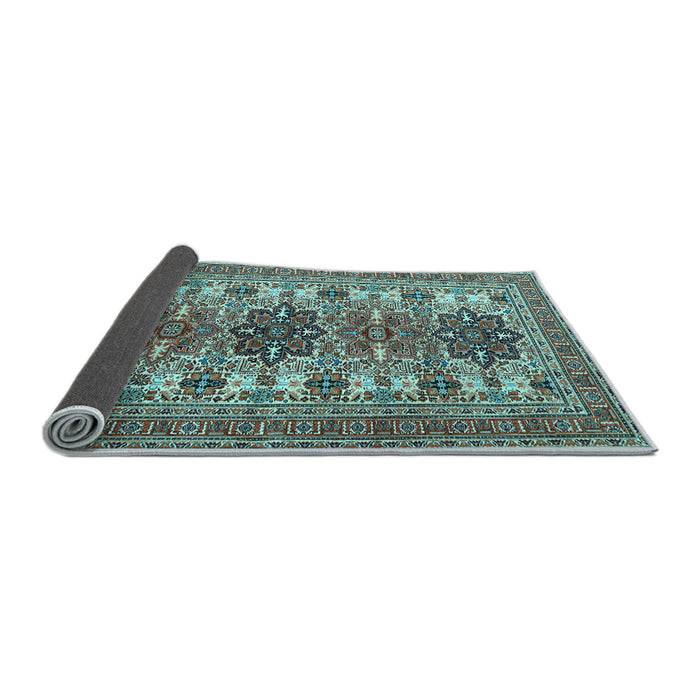 Sideview of Persian Light Blue Traditional Rug, tr3206lblu