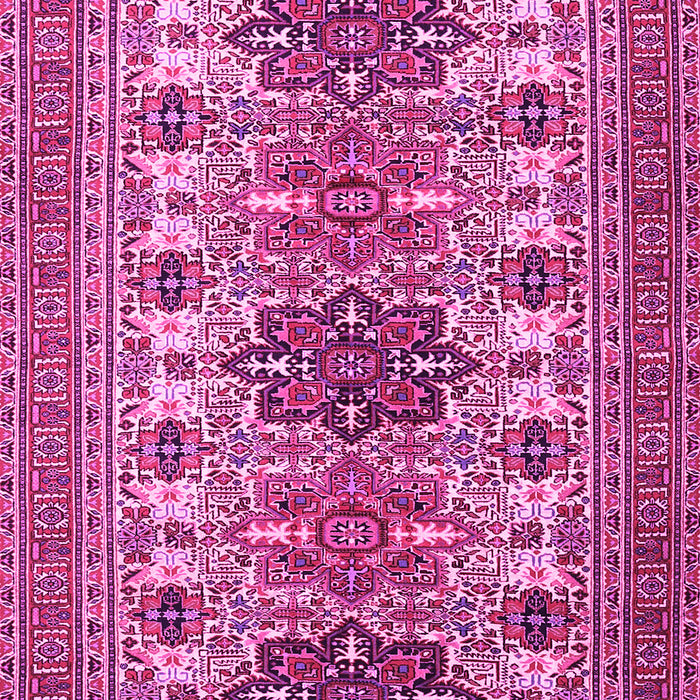 Machine Washable Persian Pink Traditional Rug, wshtr3206pnk