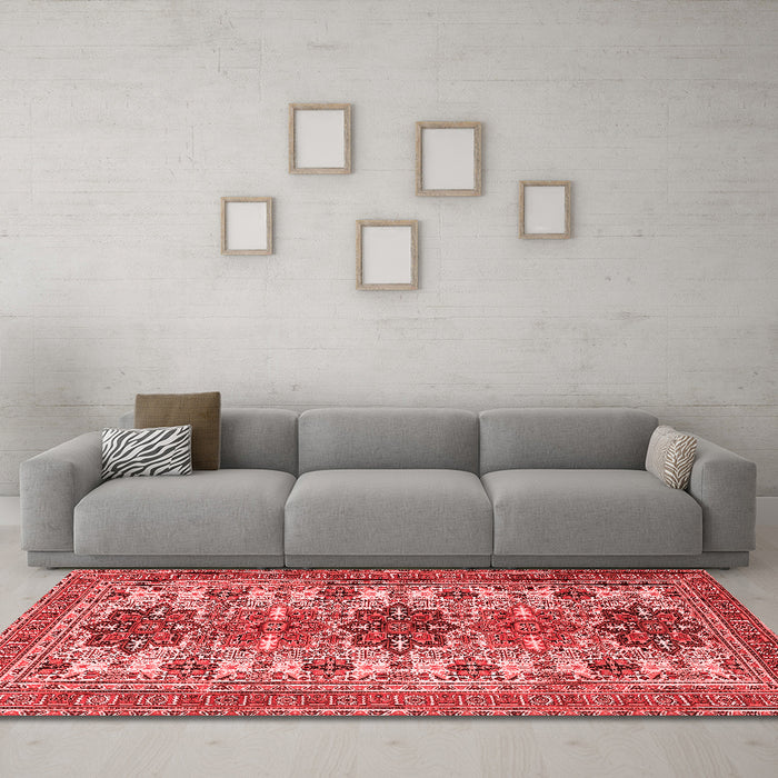 Traditional Red Washable Rugs