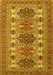 Machine Washable Persian Yellow Traditional Rug, wshtr3206yw