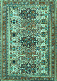 Persian Turquoise Traditional Rug, tr3206turq